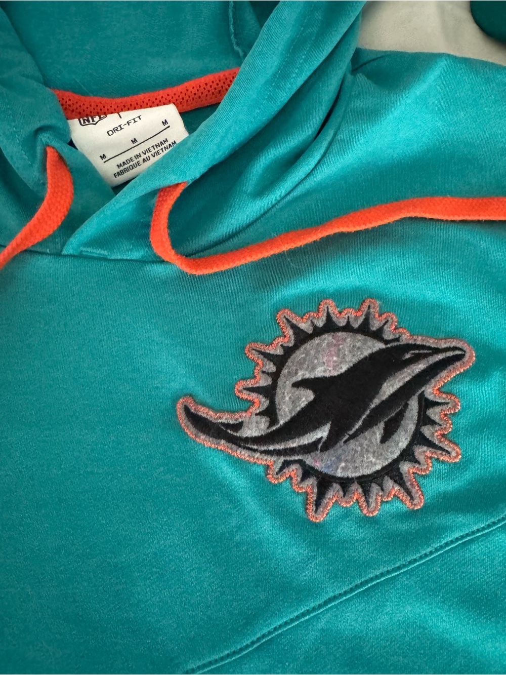 NFL Miami Dolphins Nike Dri-Fit Hoodie Size Medium & New Era 9Forty Snapback Cap - Picture 11 of 14